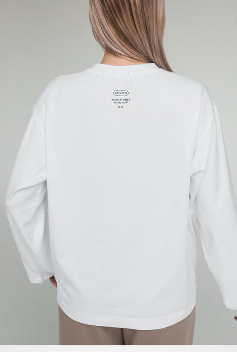 Oversize'owy longsleeve unisex "I'm fine"