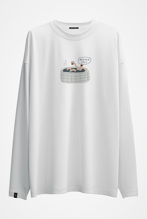 Oversize'owy longsleeve unisex "Winter chill" (man)