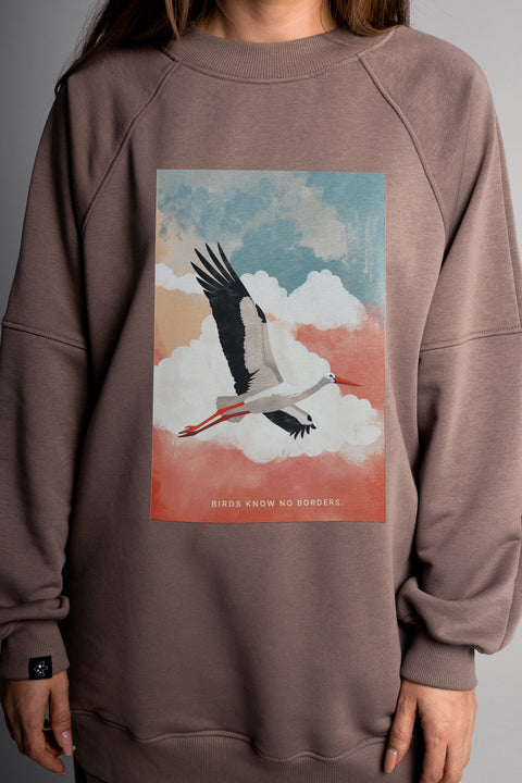 Sweatshirt "Birds know no borders"