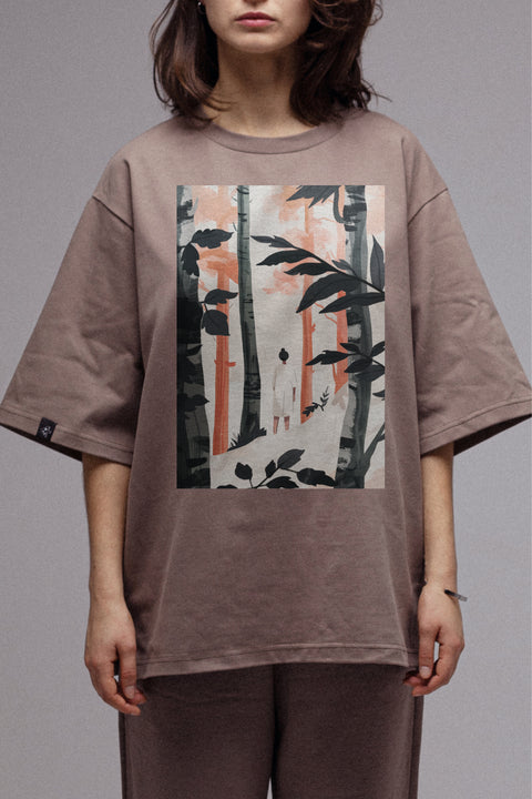 Oversized T-shirt "Enigmatic Forest"