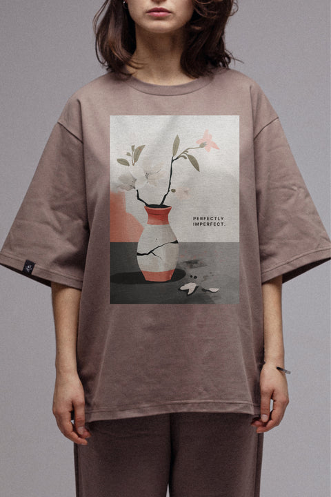 Oversized T-shirt "Perfectly imperfect"