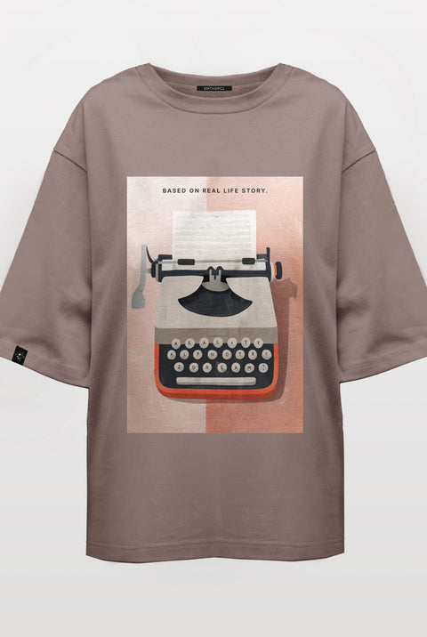 Oversized T-shirt "Based on Real Life Story"