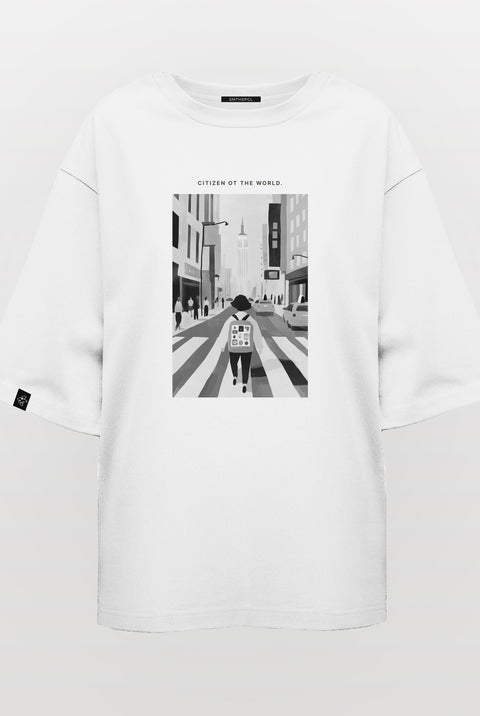 Oversized T-shirt "Citizen of the world"