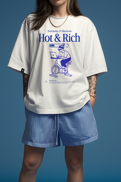 Oversized T-shirt "Hot & Rich"