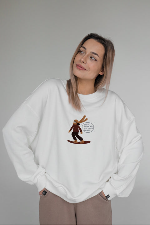 Oversized Unisex Sweatshirt "Don't follow me"