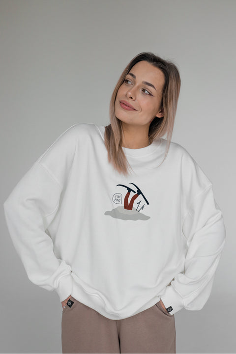 Oversized Unisex Sweatshirt "I'm fine"
