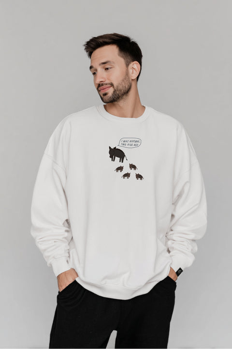 Oversized Unisex Sweatshirt "Tired parent"