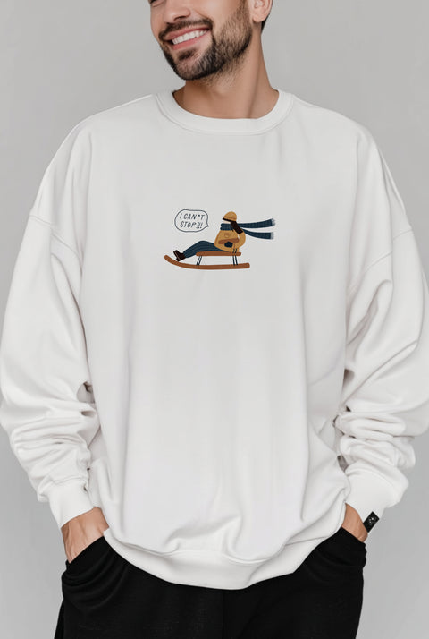 Oversized Unisex Sweatshirt "I can't stop!"