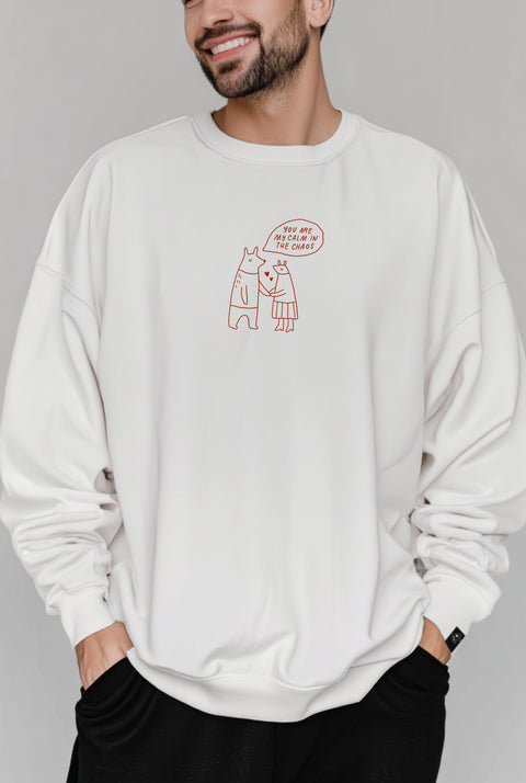 Oversized Unisex Sweatshirt "Calm in the chaos"