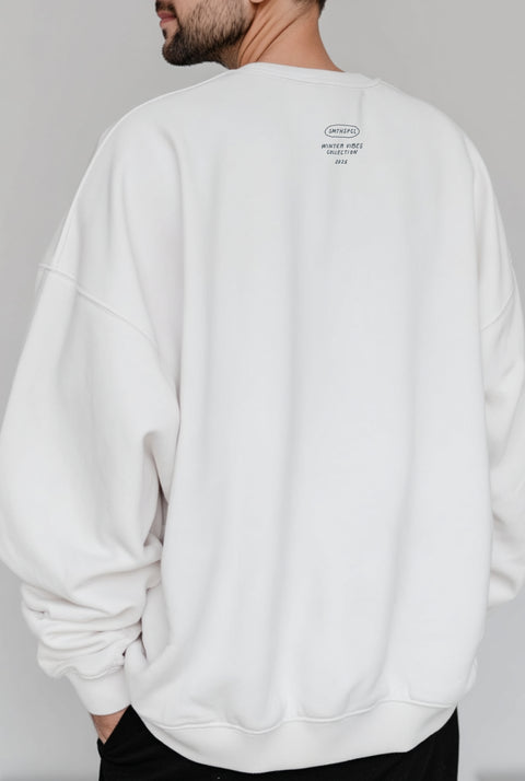 Oversize'owa bluza unisex "Winter chill" (girl)