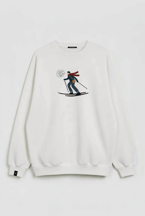 Oversized Unisex Sweatshirt "I can't feel my toes"