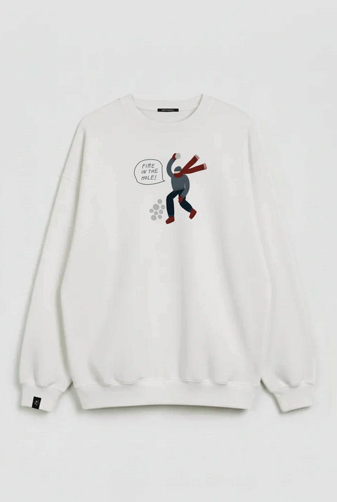 Oversized Unisex Sweatshirt "Fire in the hole!"