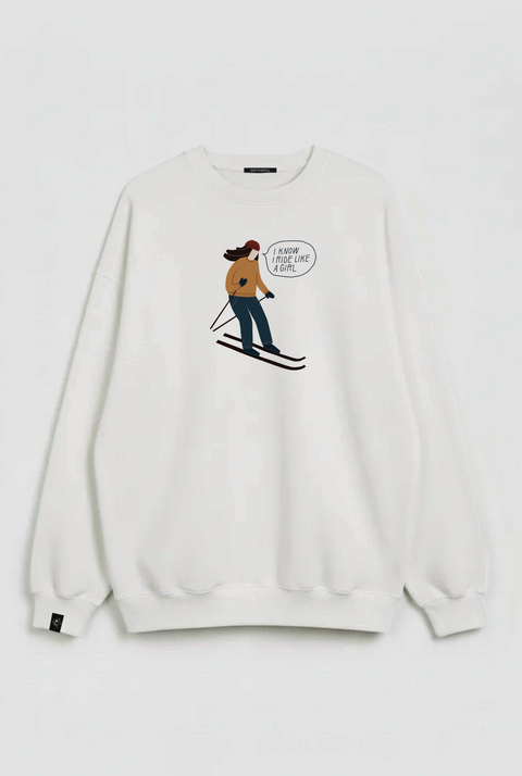 Oversized Unisex Sweatshirt "Like a girl"