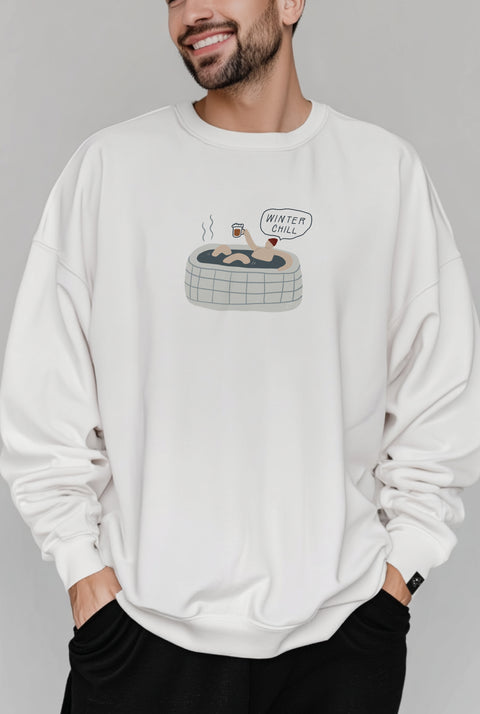 Oversized Unisex Sweatshirt "Winter chill" (man)