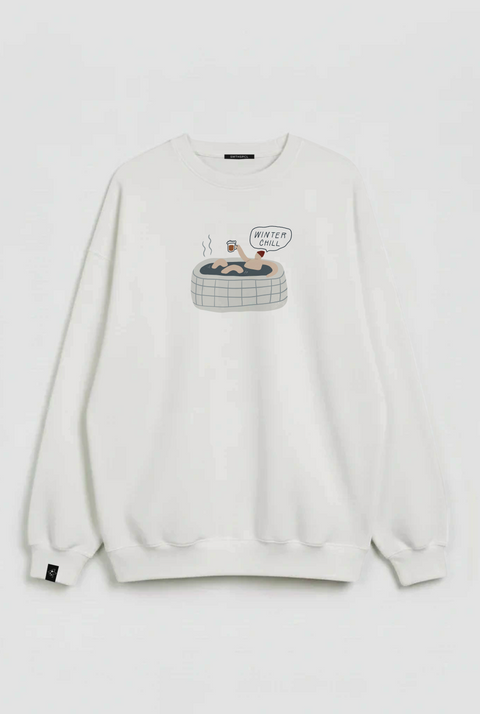 Oversized Unisex Sweatshirt "Winter chill" (man)