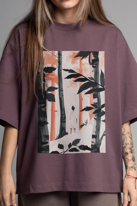 Oversized T-shirt "Enigmatic Forest"