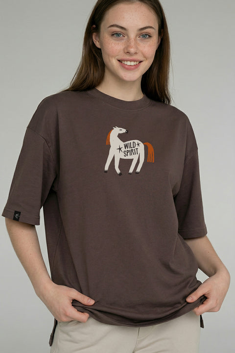 Oversized T-shirt "Wild spirit"