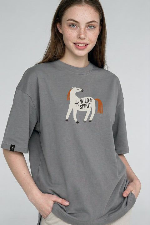 Oversized T-shirt "Wild spirit"