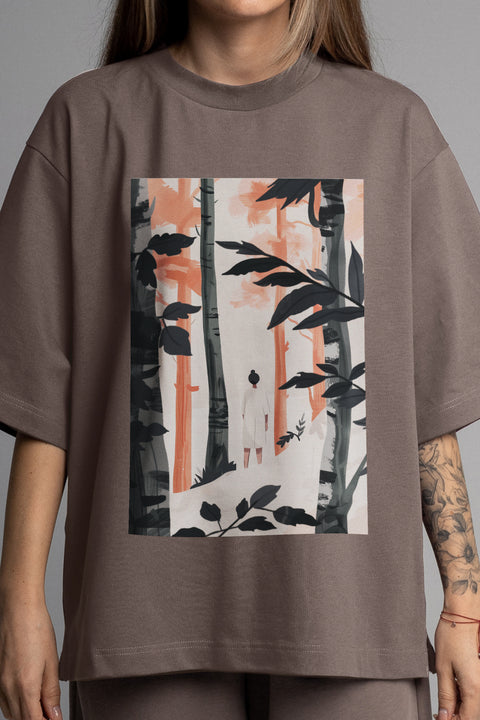 Oversized T-shirt "Enigmatic Forest"