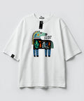 Oversized T-shirt "I'm aware I'm rare"