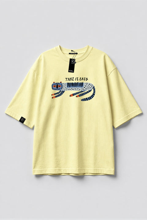 Oversized T-shirt "Take it easy"
