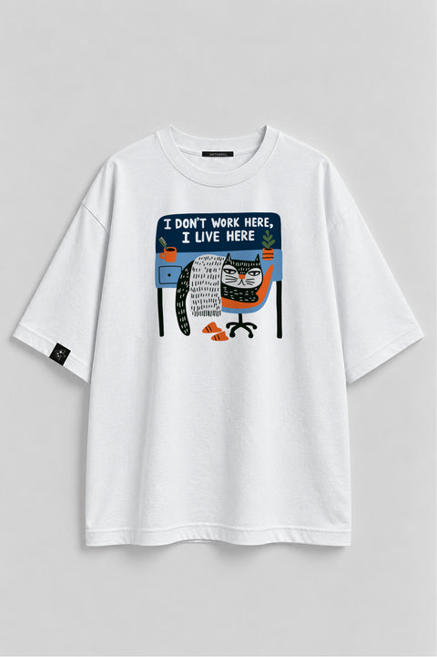 Oversized T-Shirt "I live here"
