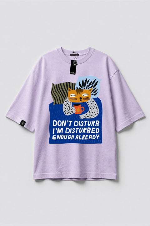 Oversized T-shirt "Don't disturb"