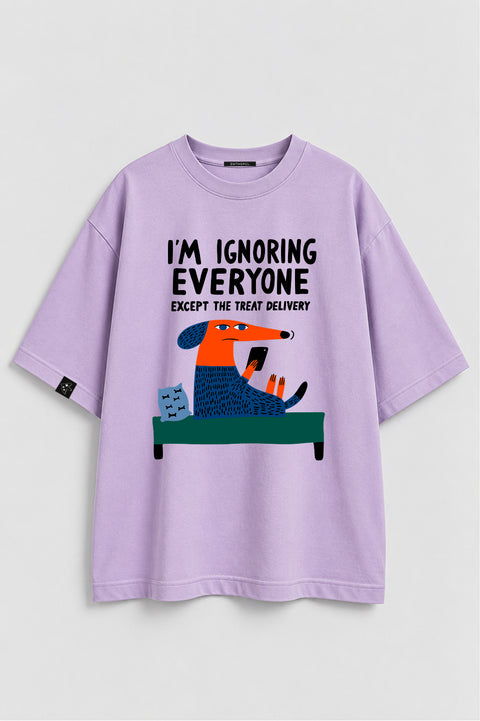 Oversized T-Shirt "Ignoring"