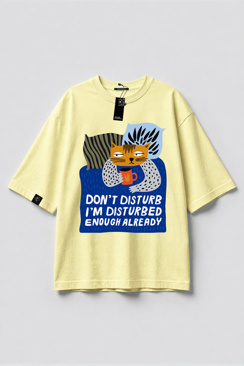 Oversized T-shirt "Don't disturb"