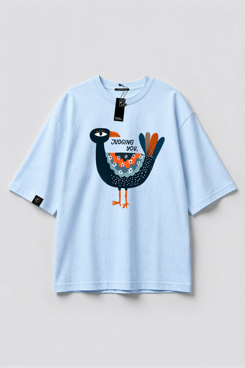 Oversized T-shirt "Judging you"