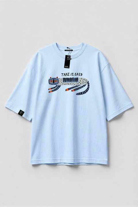 Oversized T-shirt "Take it easy"