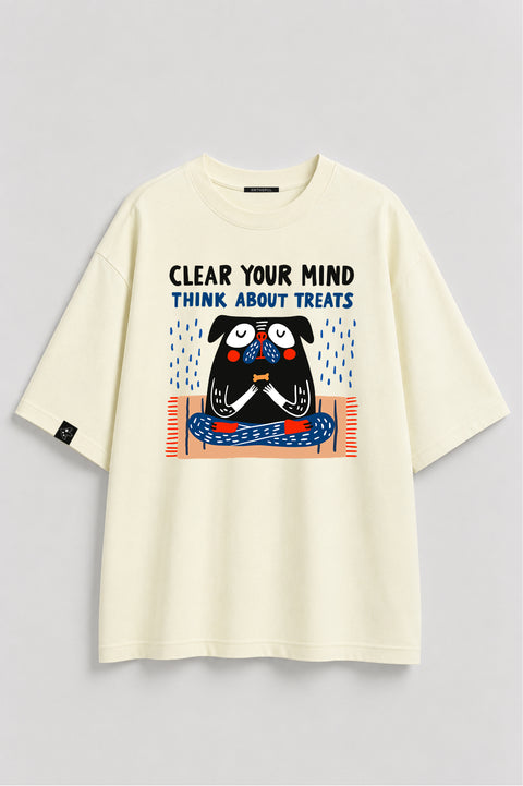 Oversized T-shirt "Clear your mind"