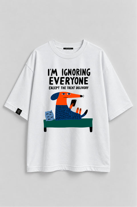 Oversized T-Shirt "Ignoring"