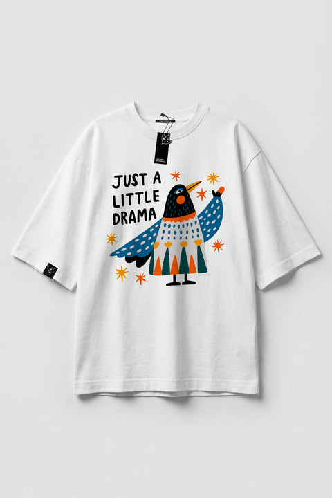 Футболка оверсайз унисекс "Just a little drama"
