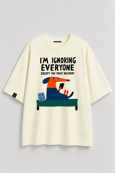 Oversized T-Shirt "Ignoring"