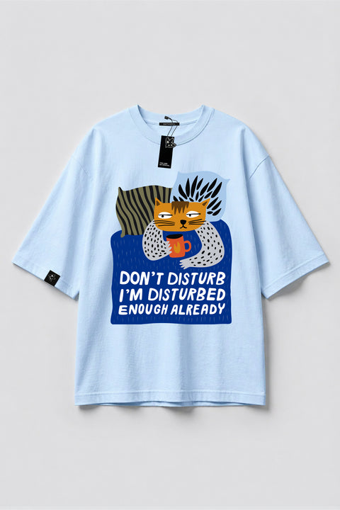 Oversized T-shirt "Don't disturb"