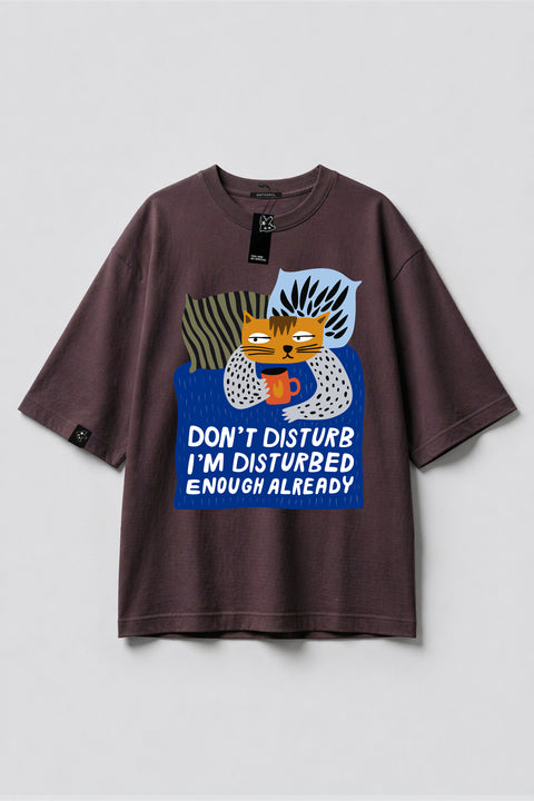 Oversized T-shirt "Don't disturb"