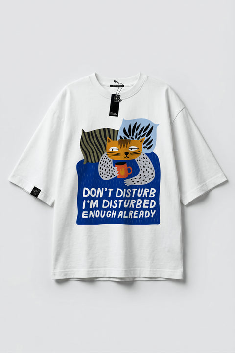 Oversized T-shirt "Don't disturb"