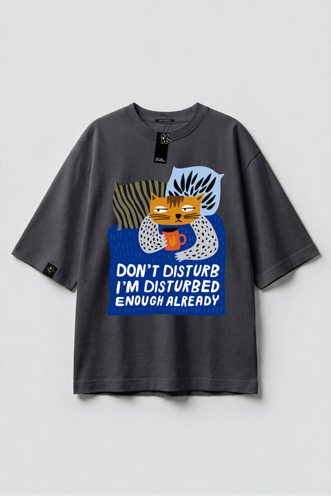 Oversized T-shirt "Don't disturb"