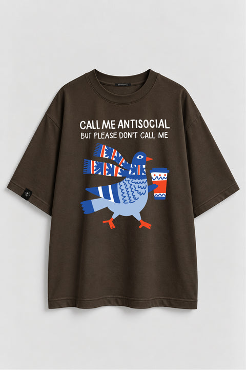 Oversized T-shirt "Antisocial"