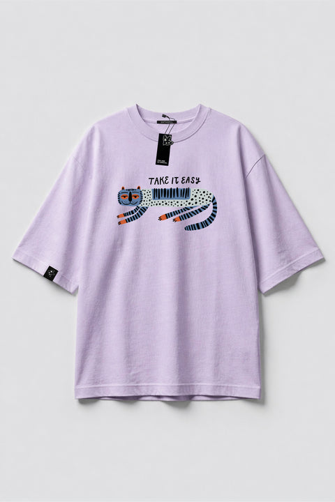 Oversized T-shirt "Take it easy"