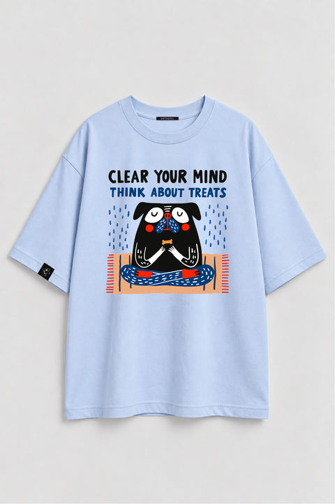 Oversized T-shirt "Clear your mind"