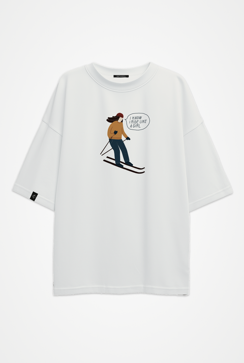 Oversized Unisex T-shirt "Like a girl"
