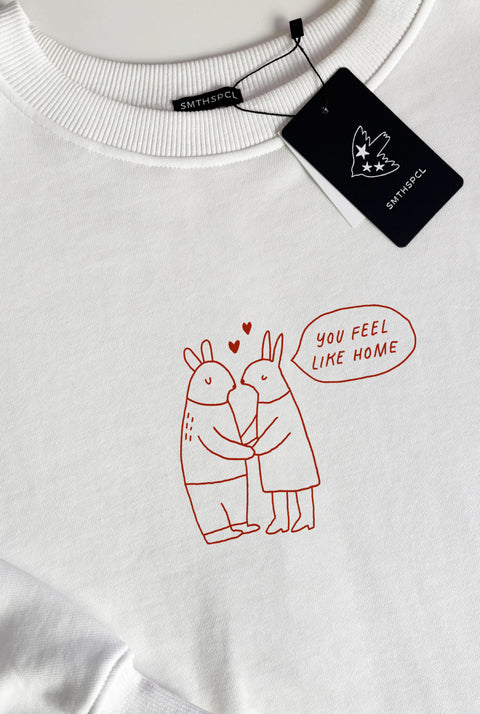 Свитшот оверсайз унисекс "You feel like home"