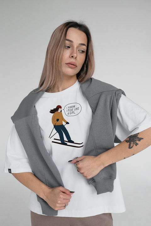 Oversized Unisex T-shirt "Like a girl"