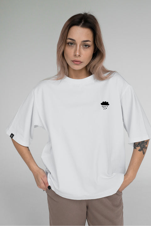 Oversized T-shirt "Dreaming of slow life in this fast world"