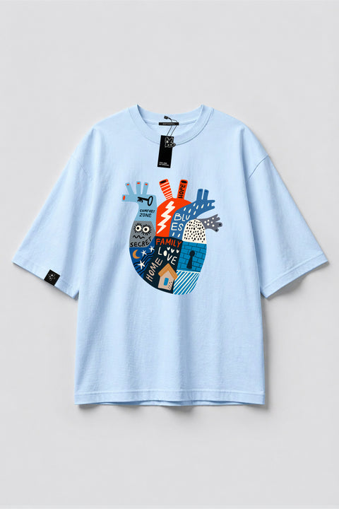 Oversized T-shirt "Heart"