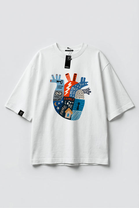 Oversized T-shirt "Heart"