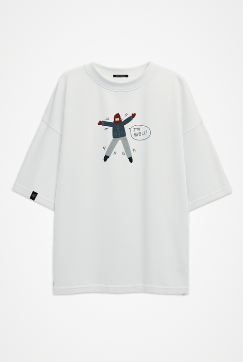 Oversized Unisex T-shirt "Snow angel"