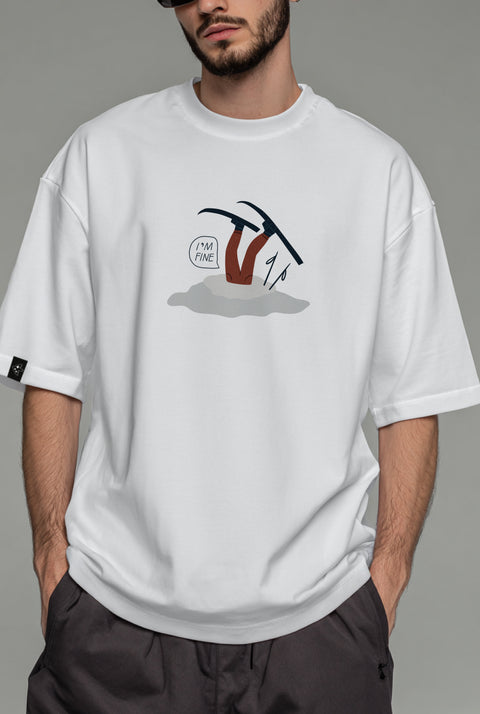 Футболка оверсайз унисекс "I'm fine"
